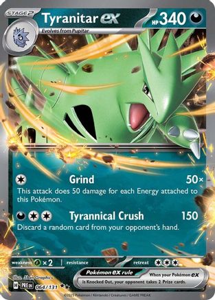 Tyranitar ex (64/131) - SV Prismatic Evolutions Holofoil - Double Rare