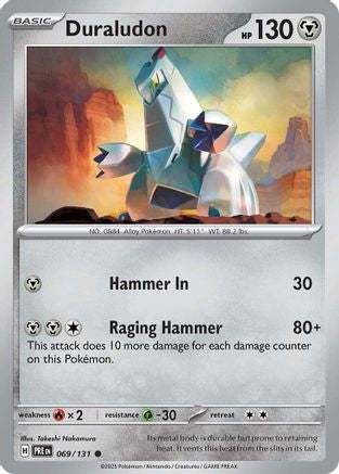 Duraludon (69/131) - SV Prismatic Evolutions Reverse Holofoil - Common