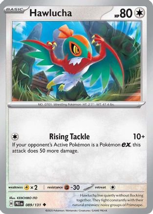 Hawlucha (89/131) - SV Prismatic Evolutions Reverse Holofoil - Uncommon