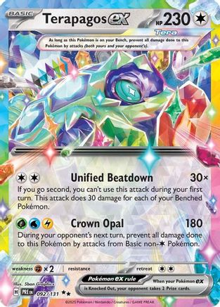 Terapagos ex (92/131) - SV Prismatic Evolutions Holofoil - Double Rare