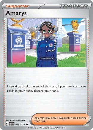 Amarys (93/131) - SV Prismatic Evolutions Reverse Holofoil - Common
