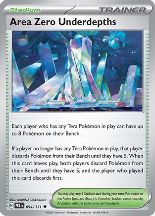 Area Zero Underdepths (94/131) - SV Prismatic Evolutions  - Uncommon