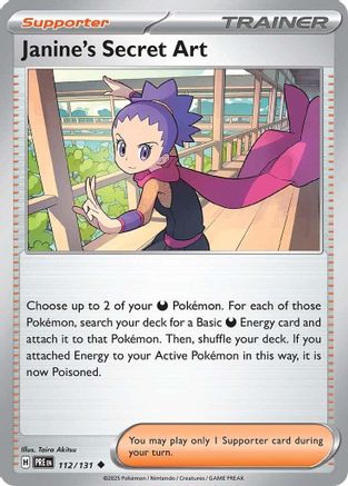 Janine's Secret Art (112/131) - SV Prismatic Evolutions Reverse Holofoil - Uncommon