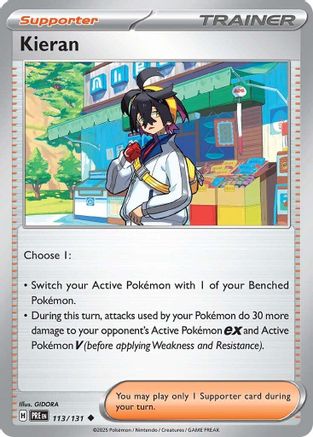 Kieran (113/131) - SV Prismatic Evolutions Reverse Holofoil - Uncommon