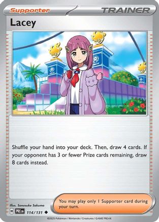 Lacey (114/131) - SV Prismatic Evolutions Reverse Holofoil - Uncommon