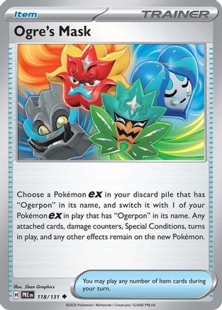 Ogre's Mask (118/131) - SV Prismatic Evolutions  - Uncommon