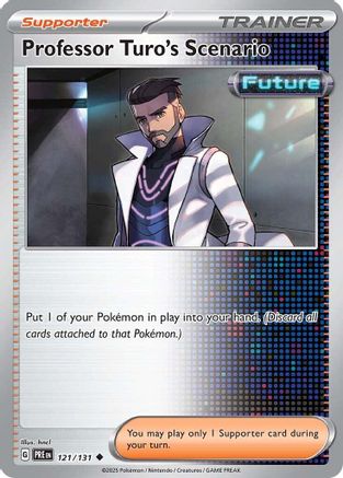Professor Turo's Scenario (121/131) - SV Prismatic Evolutions Reverse Holofoil - Uncommon