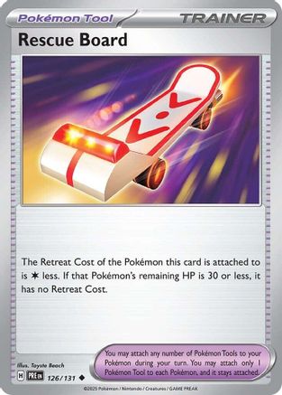 Rescue Board (126/131) - SV Prismatic Evolutions Reverse Holofoil - Uncommon