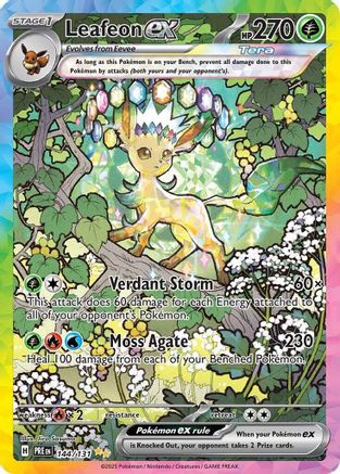 Leafeon ex (144/131) - SV Prismatic Evolutions Holofoil - Special Illustration Rare