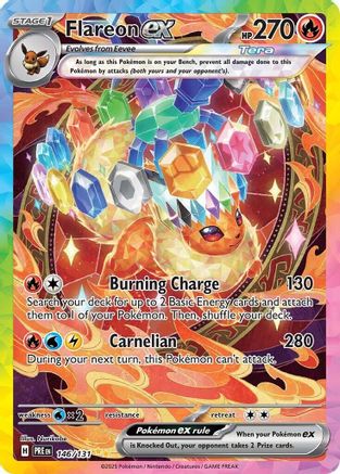 Flareon ex (146/131) - SV Prismatic Evolutions Holofoil - Special Illustration Rare