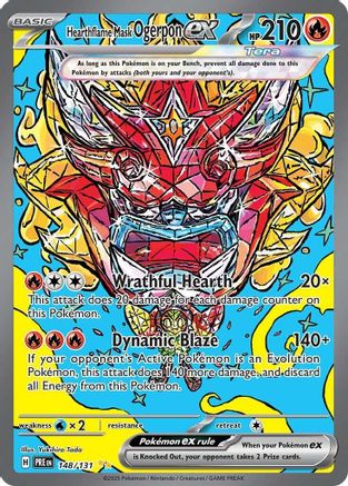 Hearthflame Mask Ogerpon ex (148/131) - SV Prismatic Evolutions Holofoil - Special Illustration Rare