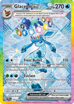 Glaceon ex (150/131) - SV Prismatic Evolutions Holofoil - Special Illustration Rare