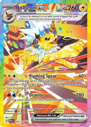 Jolteon ex (153/131) - SV Prismatic Evolutions Holofoil - Special Illustration Rare