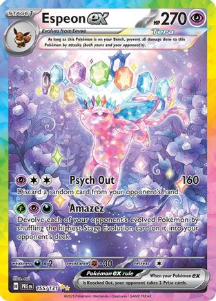 Espeon ex (155/131) - SV Prismatic Evolutions Holofoil - Special Illustration Rare