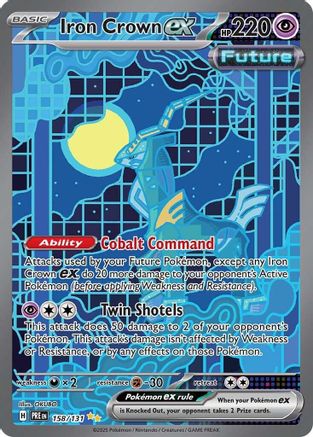 Iron Crown ex (158/131) - SV Prismatic Evolutions Holofoil - Special Illustration Rare