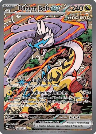 Raging Bolt ex (166/131) - SV Prismatic Evolutions Holofoil - Special Illustration Rare