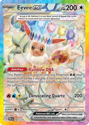 Eevee ex 167/131 - SV Prismatic Evolutions Holofoil - Special Illustration Rare