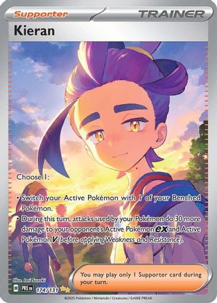 Kieran (174/131) - SV Prismatic Evolutions Holofoil - Special Illustration Rare