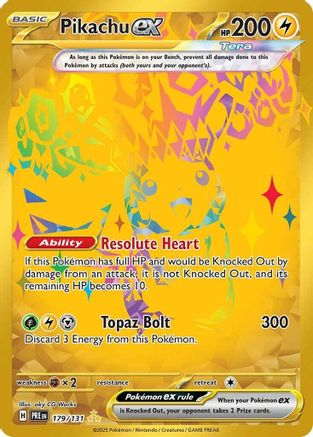 Pikachu ex (179/131) - SV Prismatic Evolutions Holofoil - Hyper Rare