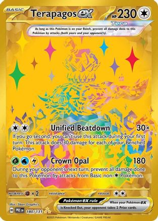Terapagos ex (180/131) - SV Prismatic Evolutions Holofoil - Hyper Rare