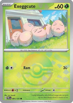 Exeggcute (Poke Ball Pattern) 001/131 - SV Prismatic Evolutions Holofoil - Common