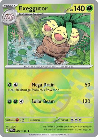 Exeggutor (Poke Ball Pattern) (2/131) - SV Prismatic Evolutions Holofoil - Uncommon