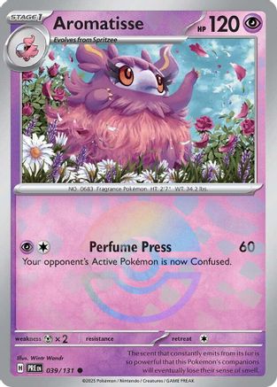 Aromatisse (Poke Ball Pattern) (39/131) - SV Prismatic Evolutions Holofoil - Common