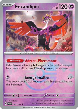 Fezandipiti (Poke Ball Pattern) (45/131) - SV Prismatic Evolutions Holofoil - Rare