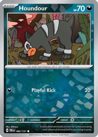 Houndour (Poke Ball Pattern) (62/131) - SV Prismatic Evolutions Holofoil - Common