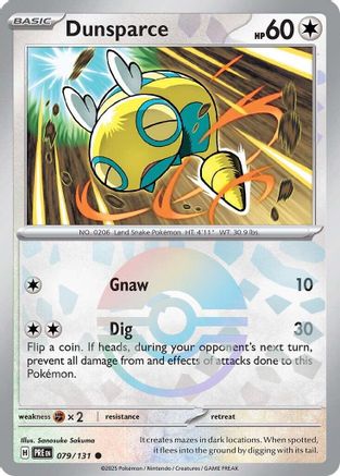 Dunsparce (Poke Ball Pattern) (79/131) - SV Prismatic Evolutions Holofoil - Common