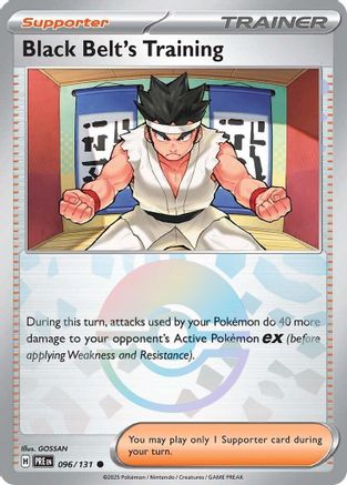 Black Belt's Training (Poke Ball Pattern) (96/131) - SV Prismatic Evolutions Holofoil - Common