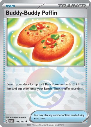 Buddy-Buddy Poffin (Poke Ball Pattern) (101/131) - SV Prismatic Evolutions Holofoil - Uncommon