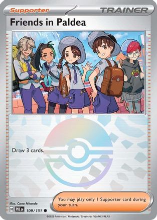 Friends in Paldea (Poke Ball Pattern) (109/131) - SV Prismatic Evolutions Holofoil - Common