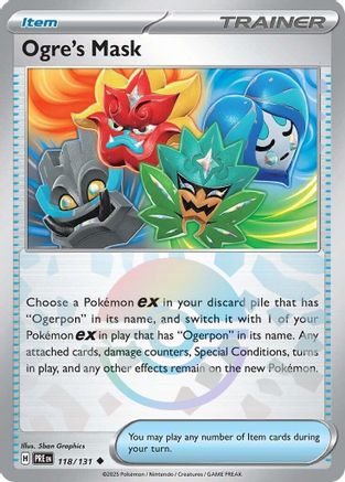 Ogre's Mask (Poke Ball Pattern) (118/131) - SV Prismatic Evolutions Holofoil - Uncommon