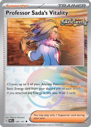 Professor Sada's Vitality (Poke Ball Pattern) (120/131) - SV Prismatic Evolutions Holofoil - Uncommon