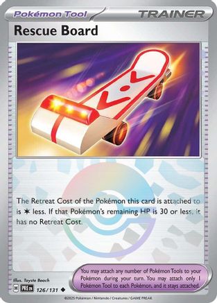 Rescue Board (Poke Ball Pattern) (126/131) - SV Prismatic Evolutions Holofoil - Uncommon