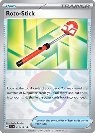 Roto-Stick (Poke Ball Pattern) (127/131) - SV Prismatic Evolutions Holofoil - Common