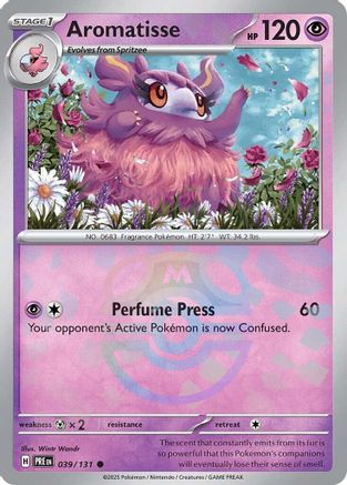 Aromatisse (Master Ball Pattern) (39/131) - SV Prismatic Evolutions Holofoil - Common
