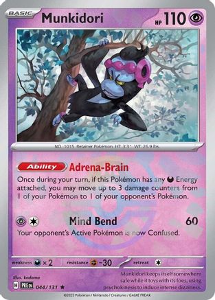 Munkidori (Master Ball Pattern) (44/131) - SV Prismatic Evolutions Holofoil - Rare
