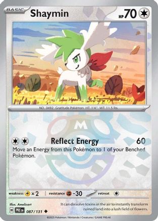 Shaymin (Master Ball Pattern) (87/131) - SV Prismatic Evolutions Holofoil - Uncommon