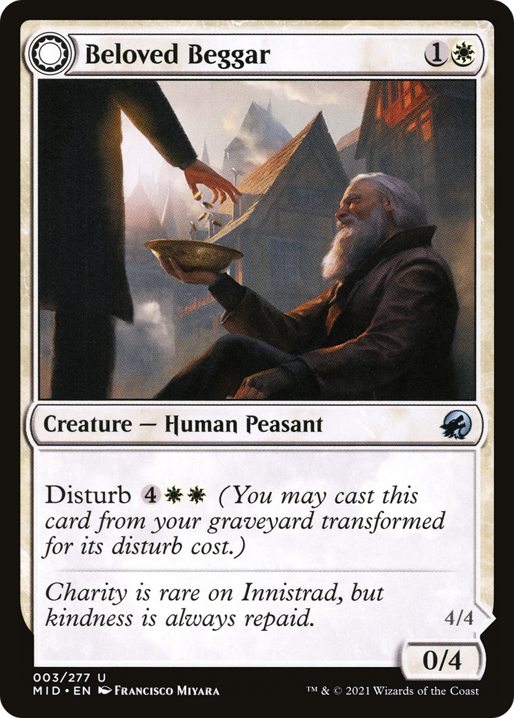 Beloved Beggar // Generous Soul (MID-003) - Innistrad: Midnight Hunt: (Double Faced Transform)