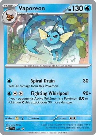 Vaporeon (Cosmos Holo) (168) - SV Scarlet & Violet Promo Cards Holofoil - Promo