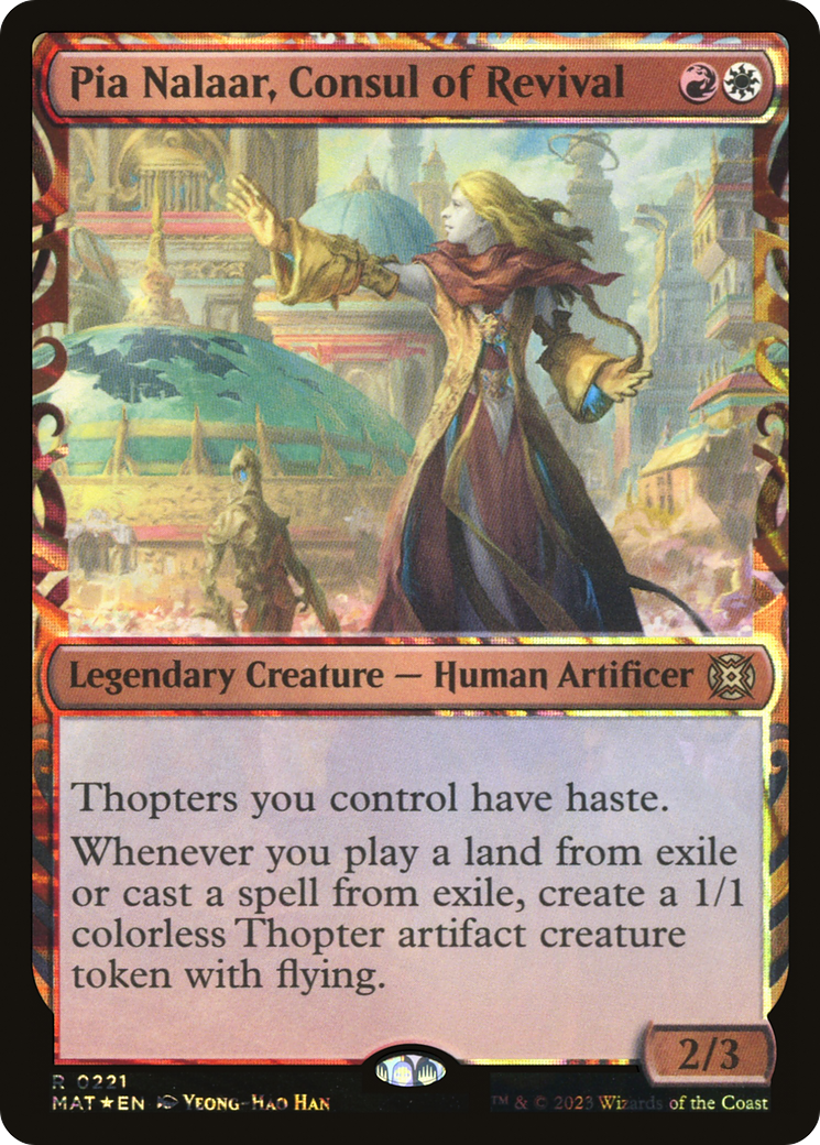 Pia Nalaar, Consul of Revival (MAT-221) - March of the Machine: The Aftermath: (Showcase) Foil