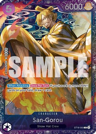 (ST18-003) San-Gorou (Treasure Cup 2025) - One Piece Promotion Cards Foil
