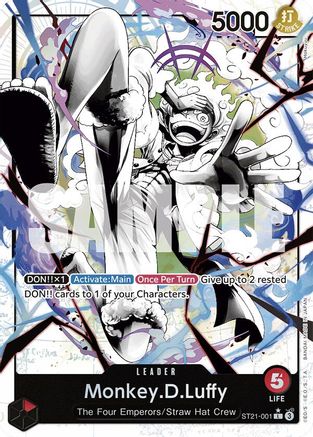 (ST21-001) Monkey.D.Luffy (001) (Parallel) - Starter Deck EX: Gear 5 Foil