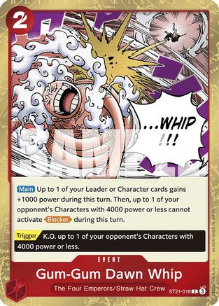 (ST21-016) Gum-Gum Dawn Whip - Starter Deck EX: Gear 5 Foil