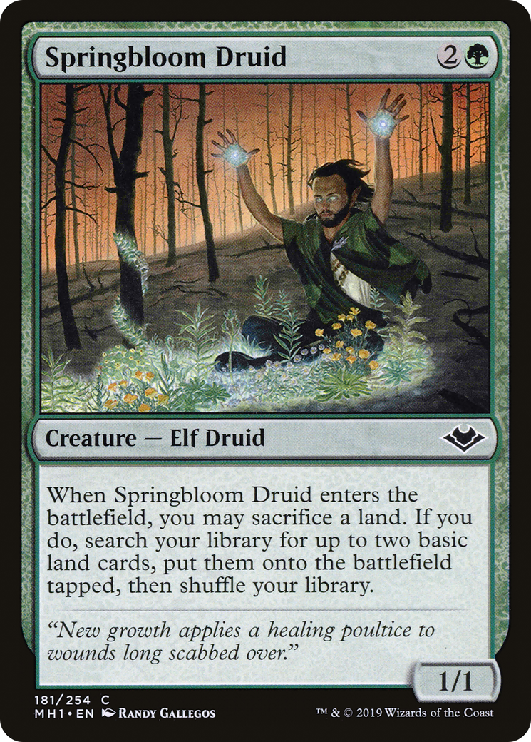 Springbloom Druid (MH1-181) - Modern Horizons