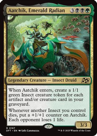 Aatchik, Emerald Radian (PRE-187) - Prerelease Cards Foil