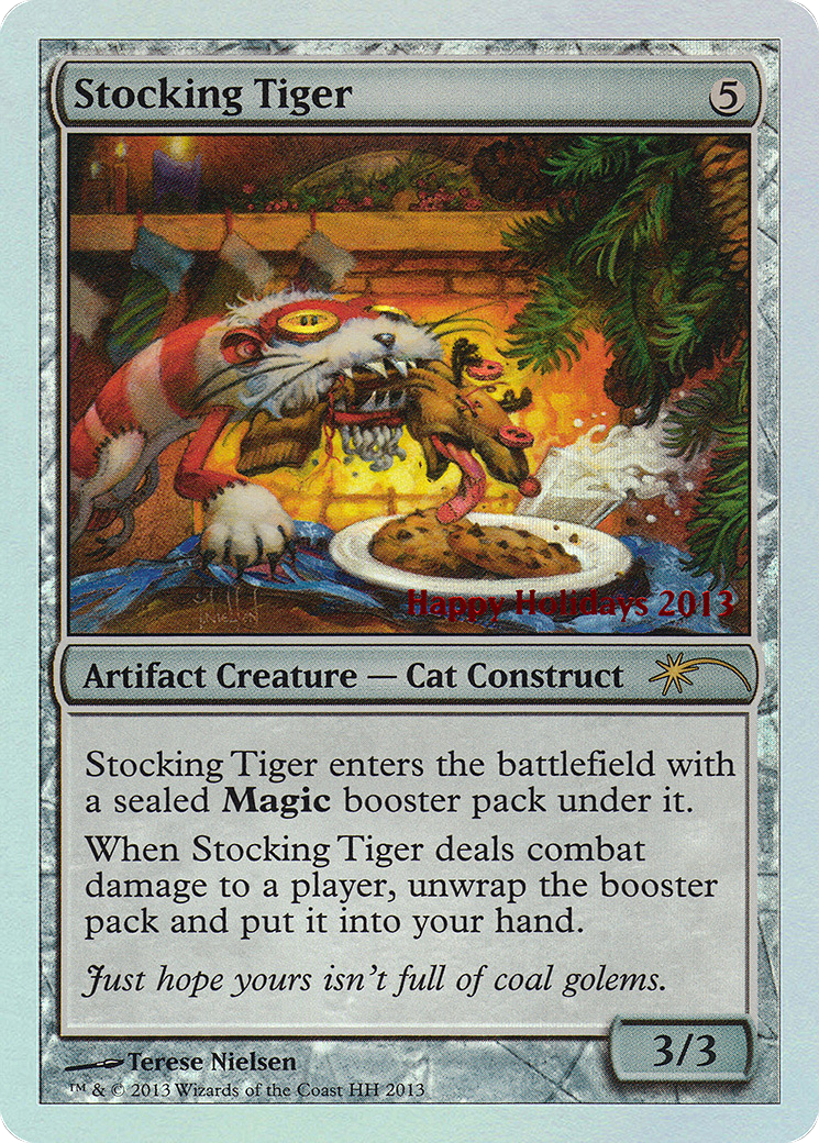 Stocking Tiger (HHO-013) - Happy Holidays Foil