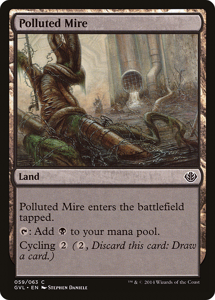 Polluted Mire (GVL-059) - Duel Decks Anthology: Garruk vs. Liliana